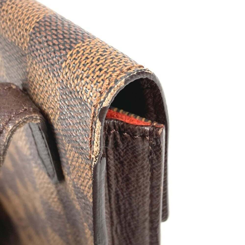 LOUIS VUITTON Authentic Brown Damier Canvas Pochette Shoulder Bag - Picture 10 of 16